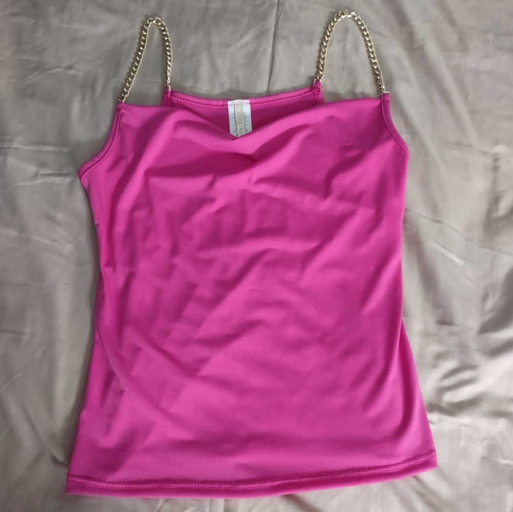 Picky Girl/Bubblegum Pink Babydoll Tank Top/Size Medium
